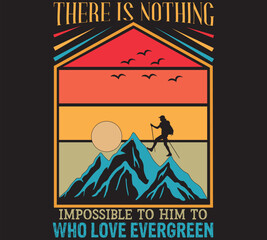 There Is Nothing Impossible To Him To Who Love Evergreen Woman T Shirt