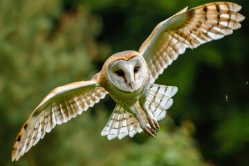 Owl in Flight, Prey in Outdoors - Wildlife Nature Photography