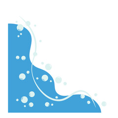 Blue Water Bubble Corner