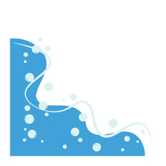 Blue Water Bubble Corner