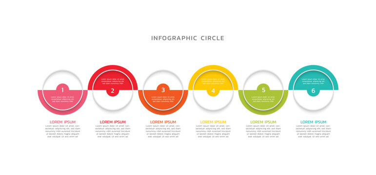 Creative infographics business design template