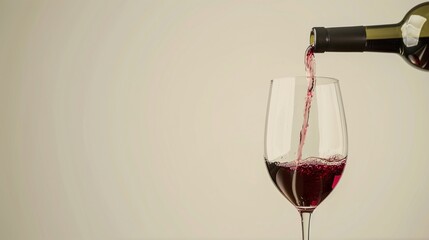 a wine being poured into a glass