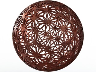 Wireframe Shape Geometric Star Pattern Ball 3D print model