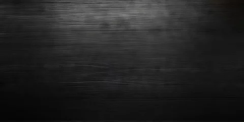 Fotobehang Black metal texture background, dark black wood grain pattern abstract background © Planetz