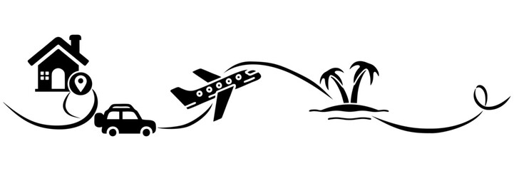 illustration of an symbol travel - travel icon