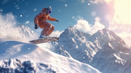 snowboarder, snow, mountainside, clean, slides, downhill, winter, adventure, cold, slope, sport, landscape, action, thrill