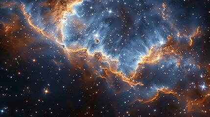 Generate an image showcasing the ethereal beauty of stars - obrazy, fototapety, plakaty