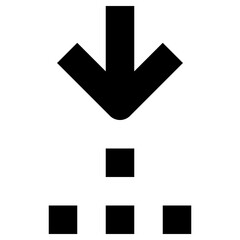 down icon, simple vector design