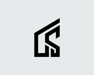 GS Letter Real Estate Logo Design