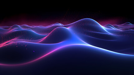 Wave particles, technological innovation modern future background