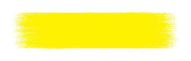 Obraz premium ラフな手書きの黄色い線 - ブラシでまっすぐに描いたラインのシンプルなデザイン素材 