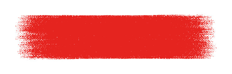 ラフな手書きの赤い線 - ブラシでまっすぐに描いたラインのシンプルなデザイン素材
