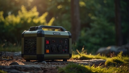 Outdoor solar-powered electricity generator featuring wireless charging and laptop charging options for versatile use during camping, travel, or emergencies.