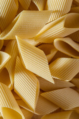 pasta on a beige background