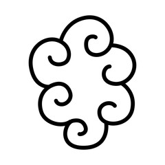 Obraz premium Decorative Cloud icon