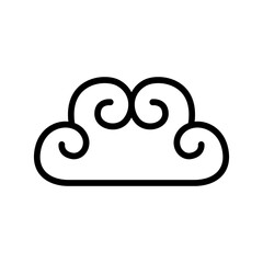 Obraz premium Decorative Cloud icon