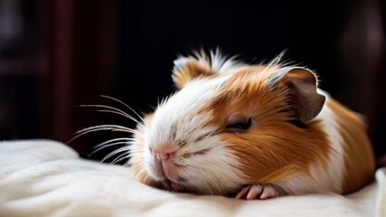 Sleeping guinea pig