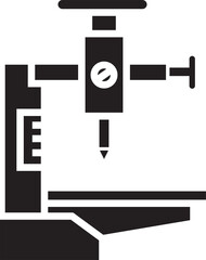 Industrial Machine and CNC Robot Icon