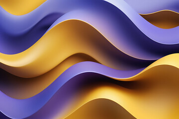 Pastel Abstract Wavy Background, Smooth Curves in Abstract Background