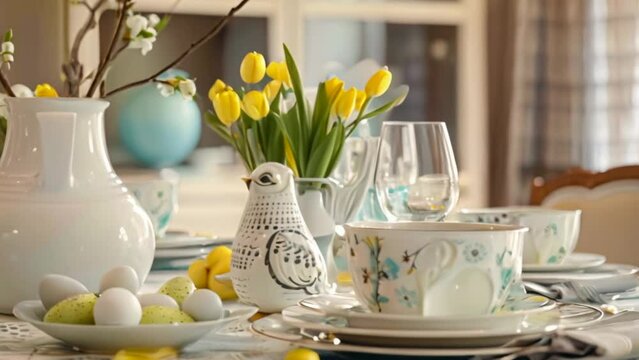easter table setting
