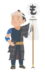 Fototapeta premium 江戸時代の火消