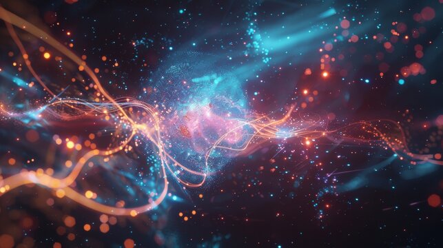 Quantum computing visualized as the engine of the future