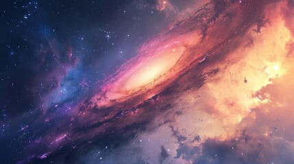 Galaxy exhibiting exceptionally beautiful rainbow coloration