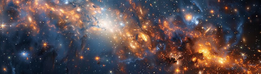 Unveil the secrets of galaxy clusters - obrazy, fototapety, plakaty