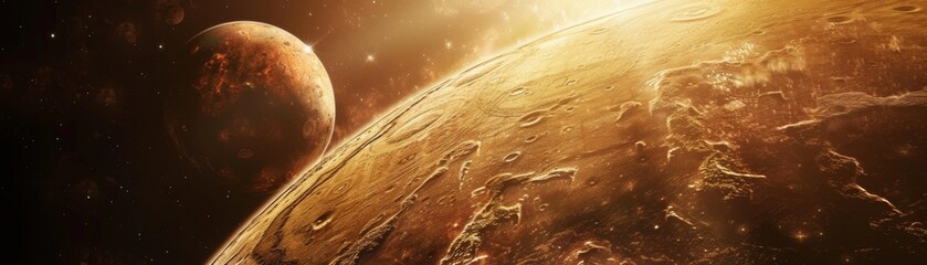 Venus as seen through the lens of a space opera - obrazy, fototapety, plakaty