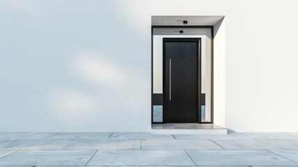 modern door design on white background