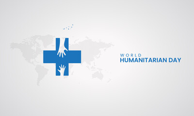 World Humanitarian Day, Humanitarian concept design, 3d illustrations.