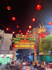 Fototapeta premium chinese temple at night