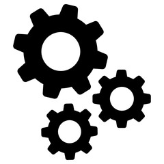 gears icon, simple vector design