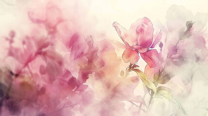 Delicate watercolor washes creating ethereal landscapes of dreamy, soft-focus beauty.