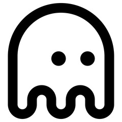 ghost icon, simple vector design