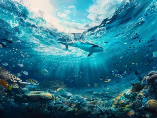 Ocean conservation as an epic saga of humans and marine life uniting to heal the blue heart of our planet