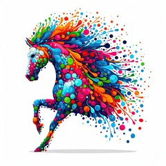 Isolated Colorful Animal on a Clear PNG Canvas, Generative AI