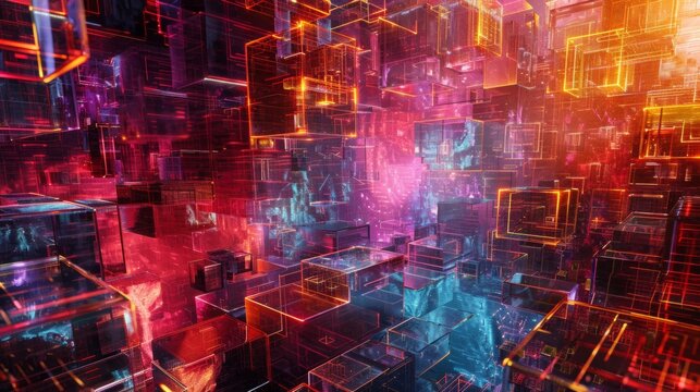 Quantum computing as the heart of a new digital renaissance visualized in stunning