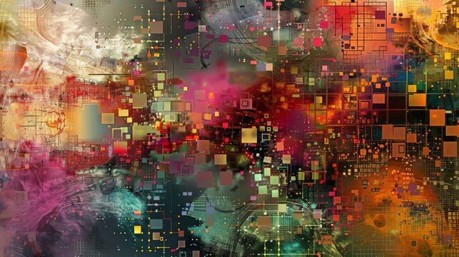 Quantum computing as the heart of a new digital renaissance visualized in stunning