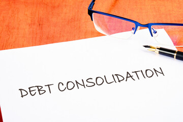 Debt consolidation. This is the process of obtaining a new loan to repay a number of existing...