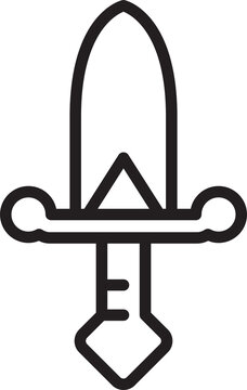 Sword Line Icon