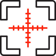 Fototapeta premium Target Aim or Crosshair Line Symbol