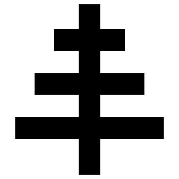 hierophant icon, simple vector design