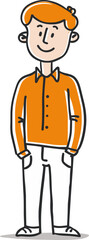 Vectorized Gentlemen Illustrating Male Fashion