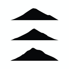 Mountains silhouette clipart logo icon symbol vector design
