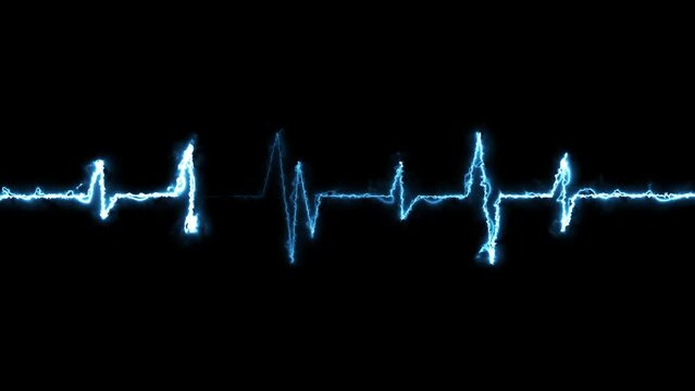 Abstract heartbeat and pulse rate animation.

