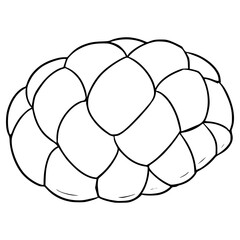 melonpan illustration hand drawn outline vector