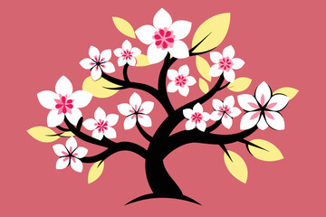 Cherry Blossom Icon vector design 