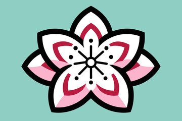 Cherry Blossom Icon vector design 