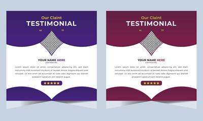 Claint testimonials for message minimalist ranking presentation feedback social media post positive product service cyberspace infographic layout recommendation inspiration company as well as identity